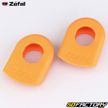 Protezioni pedivella bicicletta Zéfal Crank Armor arancione