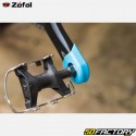 Protections de manivelles vélo Zéfal Crank Armor bleues cyan