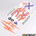 Decoration  kit Peugeot 103 RCX  X  Race blue and orange