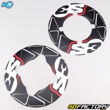 Crown protection stickers Gas Gas txt, Beta Evo, Sherco ST... S3 black