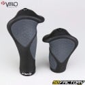 Lock-On Velo Ergogel D3 Black and Grey Ergonomic Bicycle Grips 140/92 mm