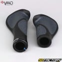 Lock-On Velo Ergogel D3 Black and Grey Ergonomic Bicycle Grips 140/92 mm