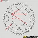 Couronne 48 dents alu 520 KTM SX, SX-F, EXC, Gas Gas MC-F... Scar (anti-boue) bleue