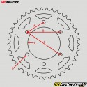 Coroa 51 dentes alumínio 520 KTM SX, SX-F, EXC, Gas Gas MC-F... Scar (anti-lama) azul