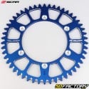 Rear sprocket XNUMX aluminum teeth XNUMX Gas Gas  EC XNUMX, Husqvarna TC XNUMX... Scar  (anti-mud) blue