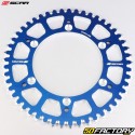 Rear sprocket XNUMX aluminum teeth XNUMX Gas Gas  EC XNUMX, Husqvarna TC XNUMX... Scar  (anti-mud) blue