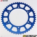 Rear sprocket XNUMX aluminum teeth XNUMX Gas Gas  EC XNUMX, Husqvarna TC XNUMX... Scar  (anti-mud) blue