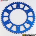 Corona 50 denti in alluminio 520 Yamaha YZ 125, YZF 250, 450 ... Scar (anti-fango) blu