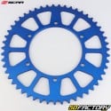 Couronne 51 dents alu 520 Yamaha YZ 125, YZF 250, 450... Scar (anti-boue) bleue