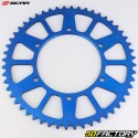 Corona 52 denti in alluminio 520 Yamaha YZ 125, YZF 250, 450 ... Scar (anti-fango) blu