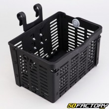 Bicycle front basket with universal black fixing V3