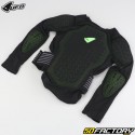 Children&#39;s long-sleeved MTB cycling protective jersey UFO Centurion Kid BV1 Bodyguard Black &amp; Green (CE Approved)