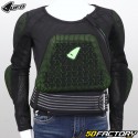 Children&#39;s long-sleeved MTB cycling protective jersey UFO Centurion Kid BV1 Bodyguard Black &amp; Green (CE Approved)