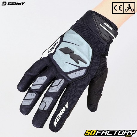 Gloves cross Kenny Safety CE approved black motorcycle boots