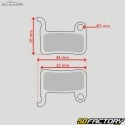 Pastiglie freno organiche per bicicletta tipo Shimano XTR BR-M975... Alligatore