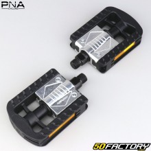 PNA black non-slip aluminium folding flat pedals XNUMXxXNUMX mm