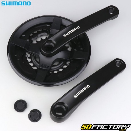 Platos y bielas para bicicleta &quot;MTB&quot; (42-34-24) Shimano Tourney FC TY-301 170 mm