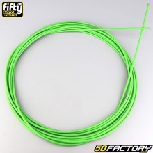 Gas cable sheath, starter, decompressor and brake fluorescent green 5 mm (10 meters) Fifty