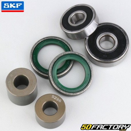 Rodamientos de rueda trasera y retenes de aceite con espaciadores Kawasaki KX 65 (desde 2002) SKF