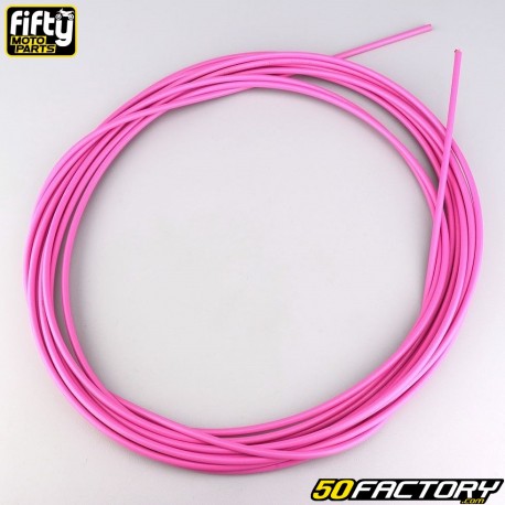 Cubierta del cable de gas, starter, descompresor y freno rosa 5 mm (10 metros) Fifty