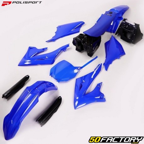 Kit de plásticos reestilizados (XNUMX) Yamaha  YZXNUMX, XNUMX (XNUMX - XNUMX) Polisport  azul e preto