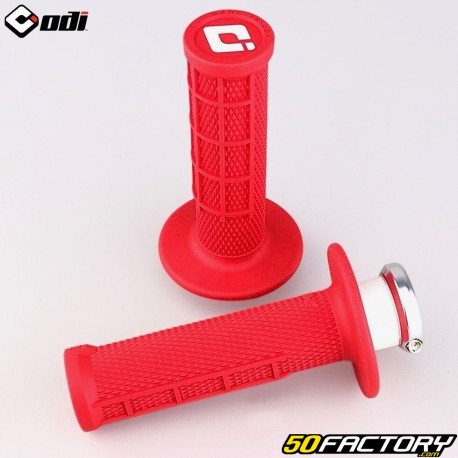 Manopole Odi Micro-X Semi-Waffle Lock-On KTM SX, Gas Gas MC 50, 65...rosso