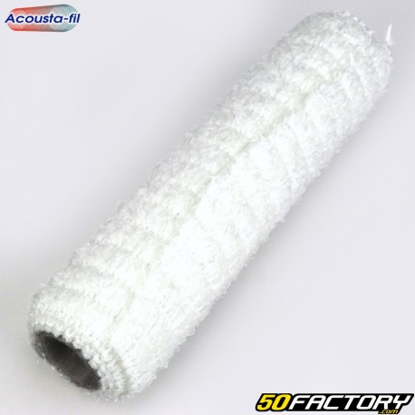 Exhaust silencer rock wool with 4T Acousta-fil braided stainless steel fabric Ø50/115 mm 400 mm