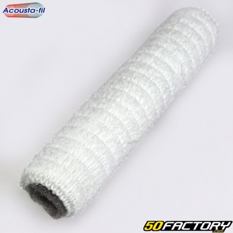 Exhaust silencer rock wool with XNUMXT Acousta-fil braided stainless steel fabric ØXNUMX/XNUMX mm XNUMX mm