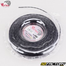 Brushcutter line ØXNUMX mm spiral nylon Vortex black (XNUMX m spool)