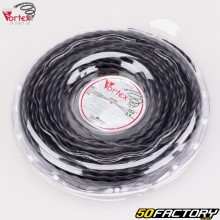 Brushcutter line ØXNUMX mm spiral nylon Vortex black (XNUMX m spool)