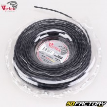 Brushcutter line ØXNUMX mm spiral nylon Vortex black (XNUMX m spool)