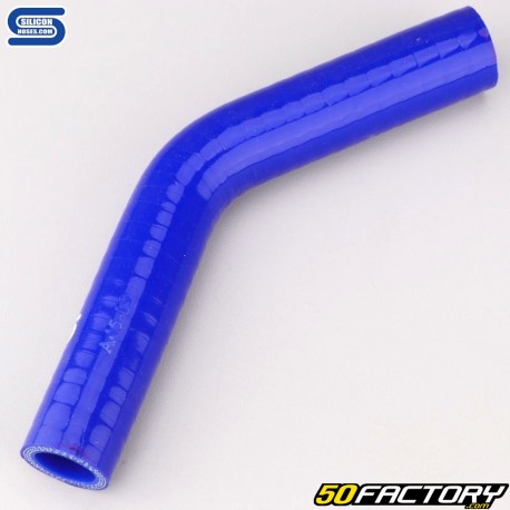 Durite silicone coudée 45° Ø19 mm Silicon Hoses bleue