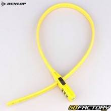 Candado de combinación para bicicleta Dunlop amarillo XNUMX cm