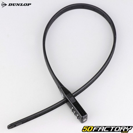 Candado de combinación para bicicleta Dunlop negro 53 cm