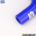 Durite silicone coudée 90° Ø28 mm Silicon Hoses bleue