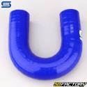 Durite silicone coudée 180° Ø28 mm Silicon Hoses bleue