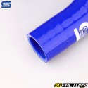 Durite silicone coudée 180° Ø28 mm Silicon Hoses bleue