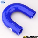 Cotovelo de mangueira de silicone 180° Ø30 mm Mangueiras de silicone azul