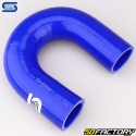 Durite silicone coudée 180° Ø32 mm Silicon Hoses bleue