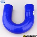 Durite silicone coudée 180° Ø32 mm Silicon Hoses bleue