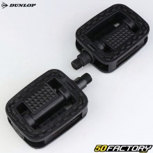 Pedales planos de plástico para bicicleta Dunlop negros XNUMXxXNUMX mm