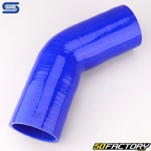 Durite silicone coudée 45° Ø63 mm Silicon Hoses bleue