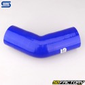 Durite silicone coudée 45° Ø63 mm Silicon Hoses bleue