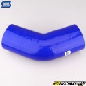 Cotovelo de mangueira de silicone 45° Ø76 mm Mangueiras de silicone azul