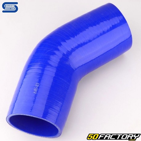 Tubo in silicone gomito 45° Ø83 mm Tubi in silicone blu