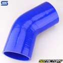 Durite silicone coudée 45° Ø89 mm Silicon Hoses bleue