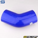 Durite silicone coudée 45° Ø89 mm Silicon Hoses bleue