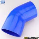 Durite silicone coudée 45° Ø127 mm Silicon Hoses bleue