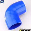 Durite silicone coudée 90° Ø89 mm Silicon Hoses bleue