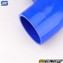 Durite silicone coudée 90° Ø89 mm Silicon Hoses bleue